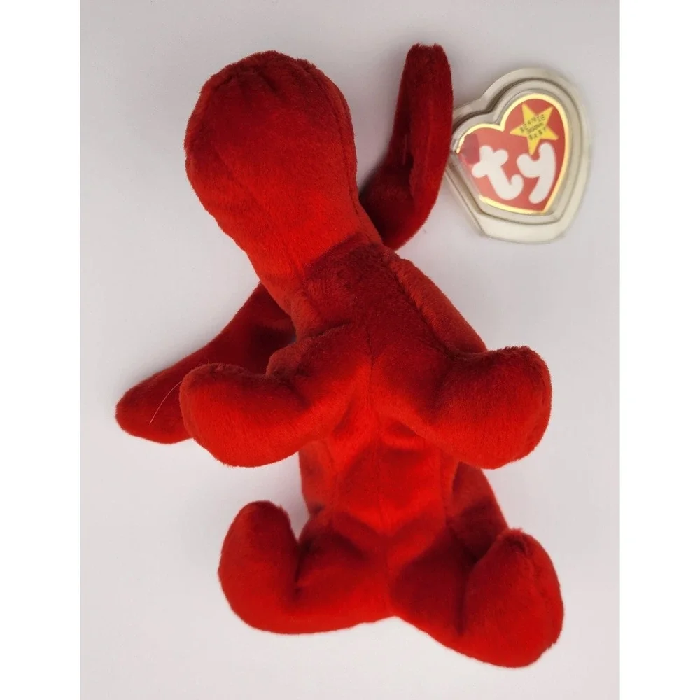 Plush‎ Rover Red Dog 1996 Ty Beanie Baby Vintage New PVC Pellets 8